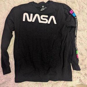hyper space NASA long sleeve t-shirt